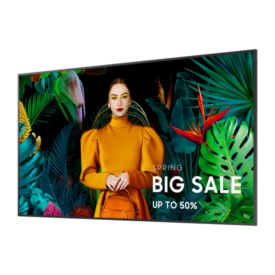 Samsung QM65C Digital signage flat panel 165.1 cm (65") LCD Wi-Fi 500 cd/m² 4K Ultra HD Black Tizen 24/7