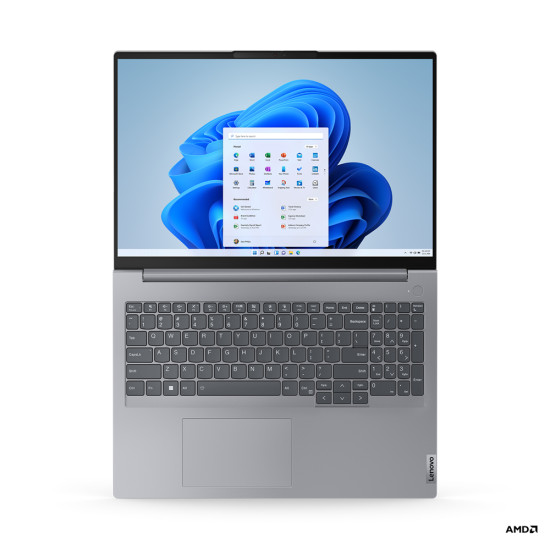 Lenovo ThinkBook 16 AMD Ryzen™ 5 7530U Laptop 40.6 cm (16") WUXGA 16 GB DDR4-SDRAM 256 GB SSD Wi-Fi 6 (802.11ax) Windows 11 Pro Grey