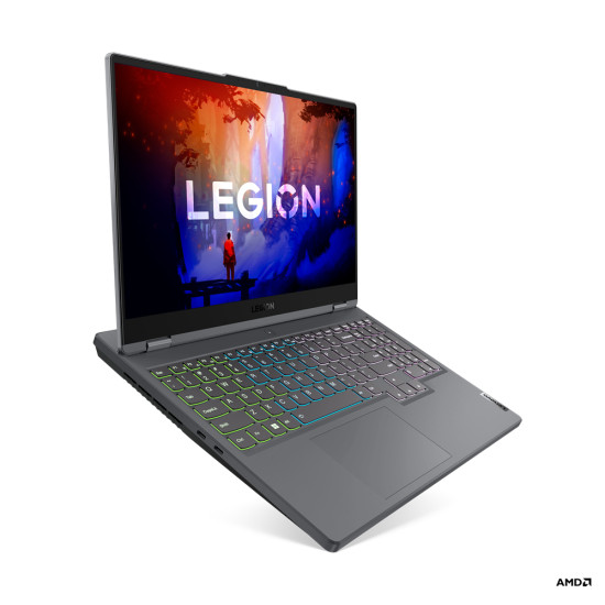 Lenovo Legion 5 AMD Ryzen™ 7 6800H Laptop 39.6 cm (15.6") Wide Quad HD 16 GB DDR5-SDRAM 512 GB SSD NVIDIA GeForce RTX 3070 Wi-Fi 6E (802.11ax) Grey, Black