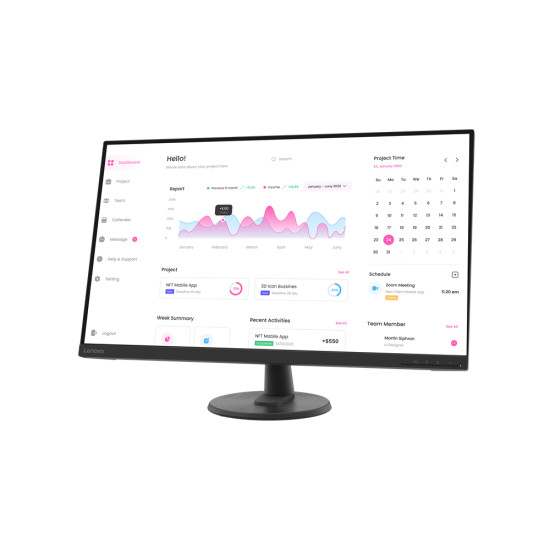 Lenovo D32-40 computer monitor 80 cm (31.5") 1920 x 1080 pixels Full HD Black