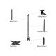 Multibrackets M Public Ceilingmount Small Single Black 1500