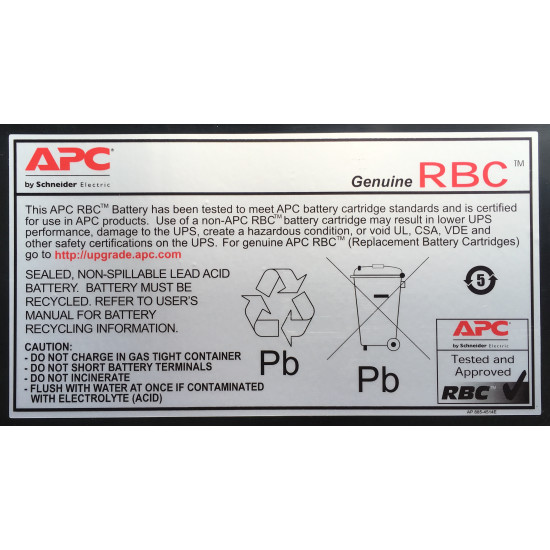 APC RBC7 UPS battery Sealed Lead Acid (VRLA) 24 V