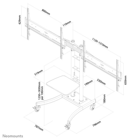 Neomounts floor stand