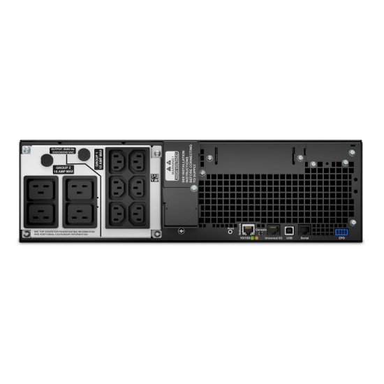 APC Smart-UPS On-Line SRT5KRMXLI - 5000VA, 6x C13, 4x C19 output, rack mountable, Embedded NMC