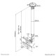 Neomounts monitor ceiling mount