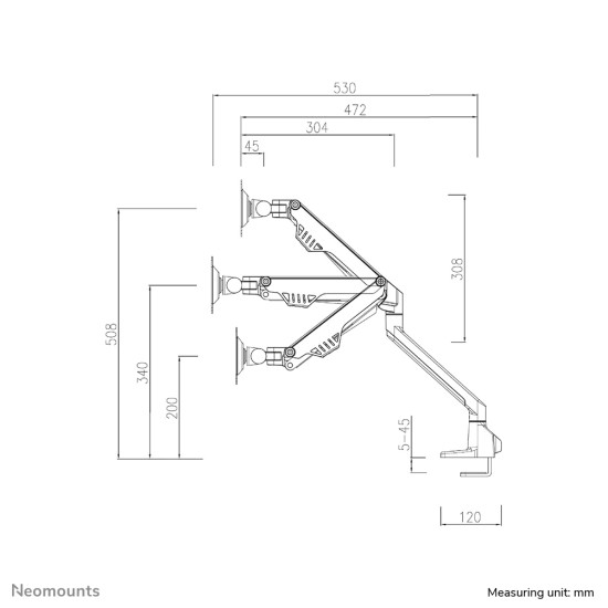 Neomounts desk monitor arm