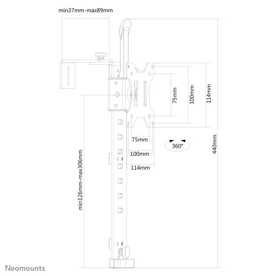 Neomounts desk monitor arm