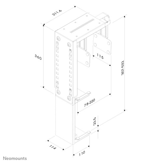 Neomounts cpu holder