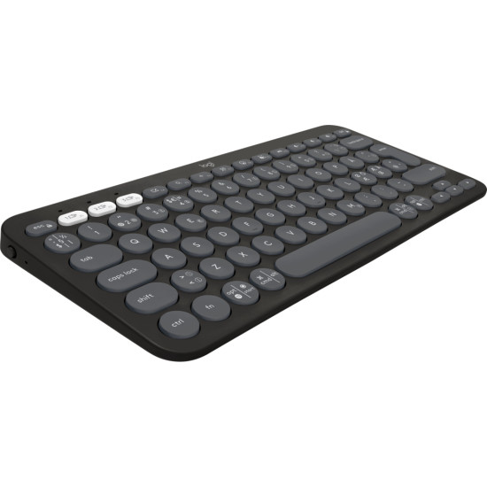 Logitech Pebble Keys 2 K380s keyboard Universal RF Wireless + Bluetooth QWERTY Danish, Finnish, Norwegian, Swedish Graphite