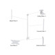 Multibrackets M Public Ceilingmount Small Single White 1500