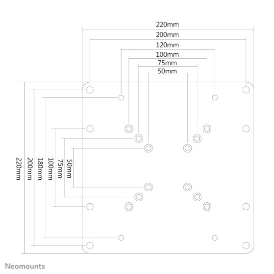 Neomounts vesa adapter plate