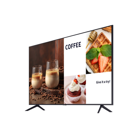 Samsung BE43C-H Digital signage flat panel 109.2 cm (43") LED Wi-Fi 4K Ultra HD Black Built-in processor Tizen