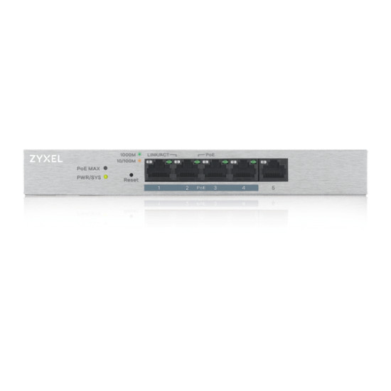 Zyxel GS1200-5HP v2 Managed Gigabit Ethernet (10/100/1000) Power over Ethernet (PoE) Grey