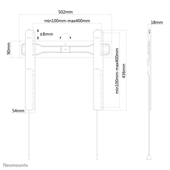 Neomounts tv wall mount