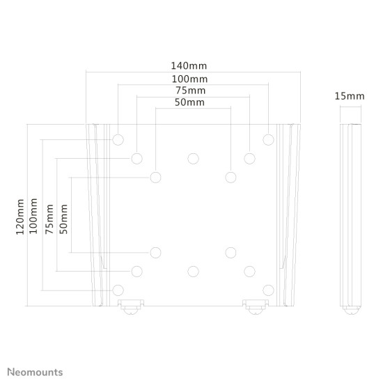 Neomounts tv/monitor wall mount