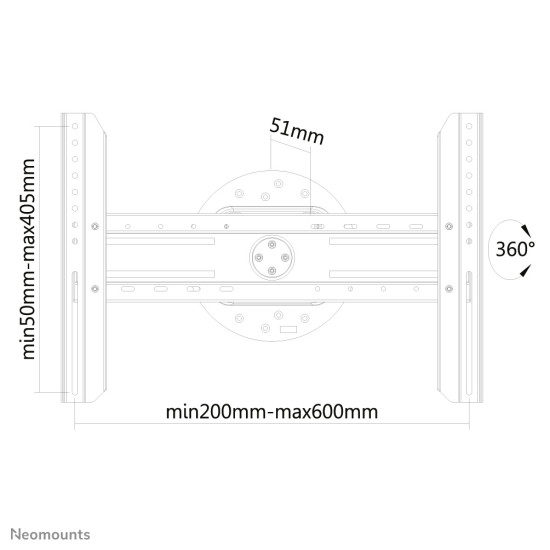 NEWSTAR FLAT SCREEN WALL MOUNT (FIXED) PORTRAIT/LANDSCAPE MODE 37-75” BLACK