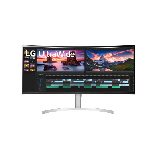 LG 38WN95CP-W computer monitor 96.5 cm (38") 3840 x 1600 pixels Quad HD+ QLED White