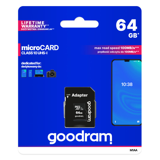 Goodram M1AA 64 GB MicroSDXC UHS-I Class 10