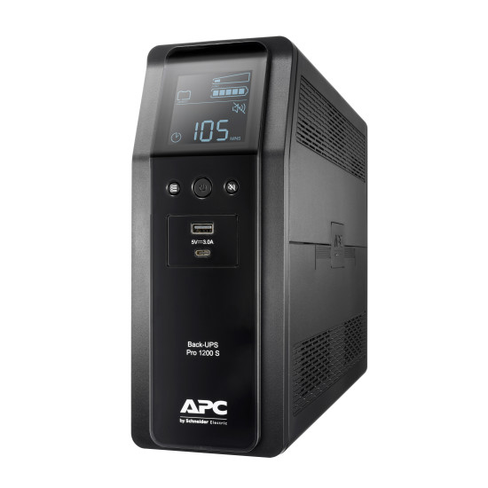 APC BACK UPS PRO BR 1200VA uninterruptible power supply (UPS) Line-Interactive 1.2 kVA 720 W 8 AC outlet(s)