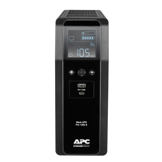 APC BACK UPS PRO BR 1200VA uninterruptible power supply (UPS) Line-Interactive 1.2 kVA 720 W 8 AC outlet(s)