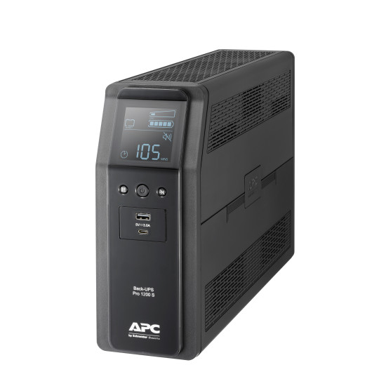 APC BACK UPS PRO BR 1200VA uninterruptible power supply (UPS) Line-Interactive 1.2 kVA 720 W 8 AC outlet(s)