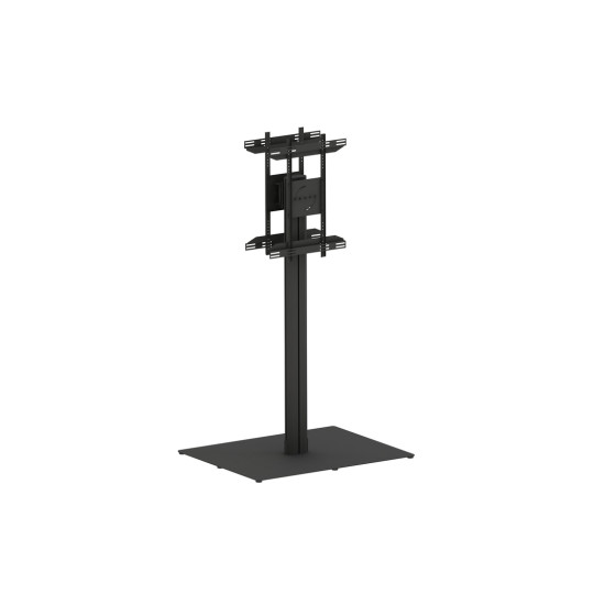 Multibrackets M Public Display Stand 180 HD Back to Back Black w. Floorbase