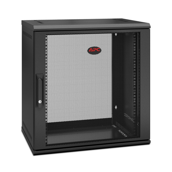 APC NetShelter WX 12U Single Hinged Wall-mount Enclosure 400mm Deep Wall mounted rack Black