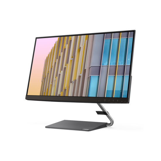 Lenovo Q24h LED display 60.5 cm (23.8") 2560 x 1440 pixels Quad HD Grey