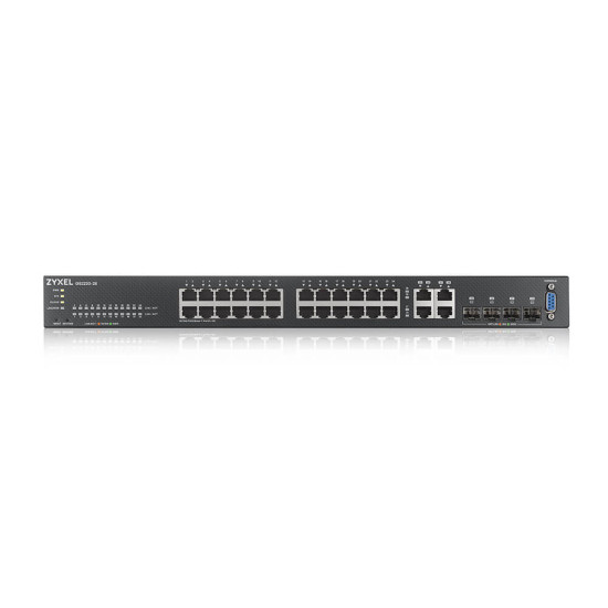 Zyxel GS2220-28-EU0101F network switch Managed L2 Gigabit Ethernet (10/100/1000) Black