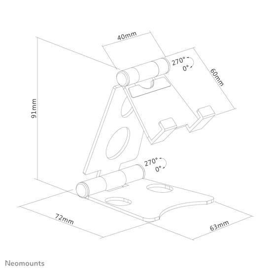 Neomounts foldable phone stand