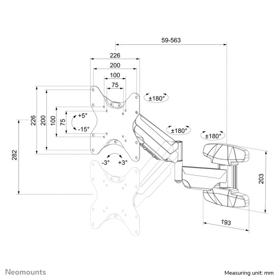 Neomounts tv wall mount