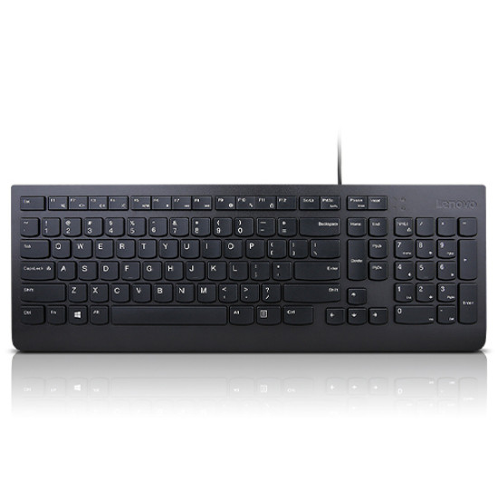 Lenovo Essential keyboard Universal USB QWERTY Finnish, Swedish Black