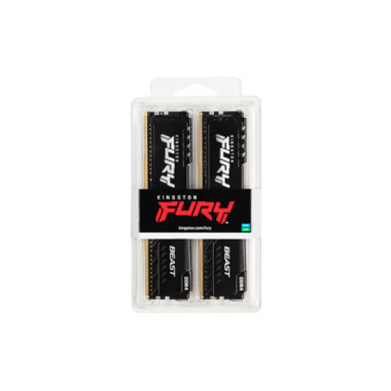 Kingston Technology FURY 32GB 2666MT/s DDR4 CL16 DIMM (Kit of 2) 1Gx8 Beast Black