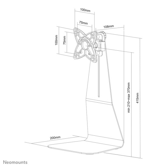 Neomounts monitor desk mount