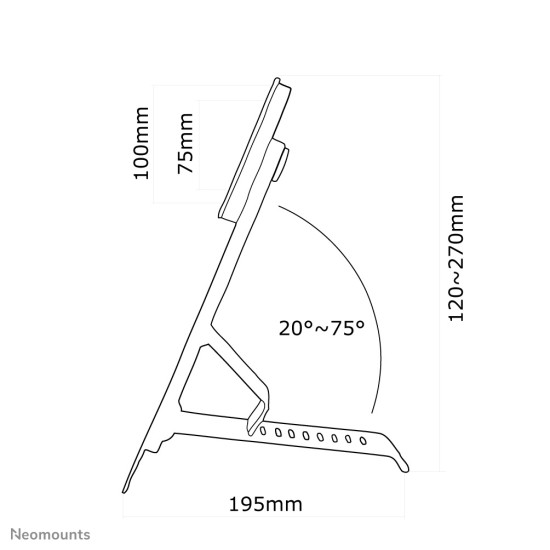 Neomounts monitor desk mount