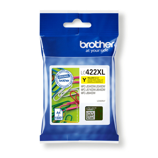 Brother LC-422XLY ink cartridge 1 pc(s) Original Yellow