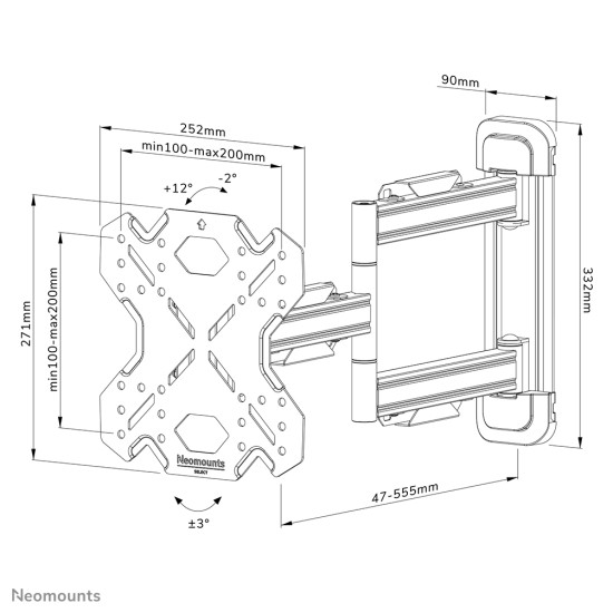 Neomounts tv wall mount