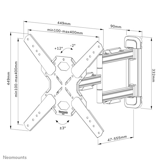 Neomounts tv wall mount