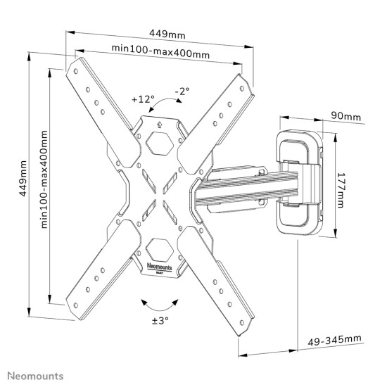 Neomounts tv wall mount