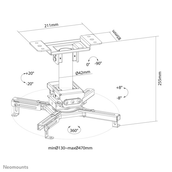 Neomounts projector ceiling mount