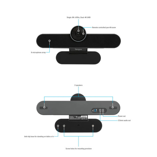 Targus AEM350 video conferencing system 8 person(s) 8.5 MP Group video conferencing system