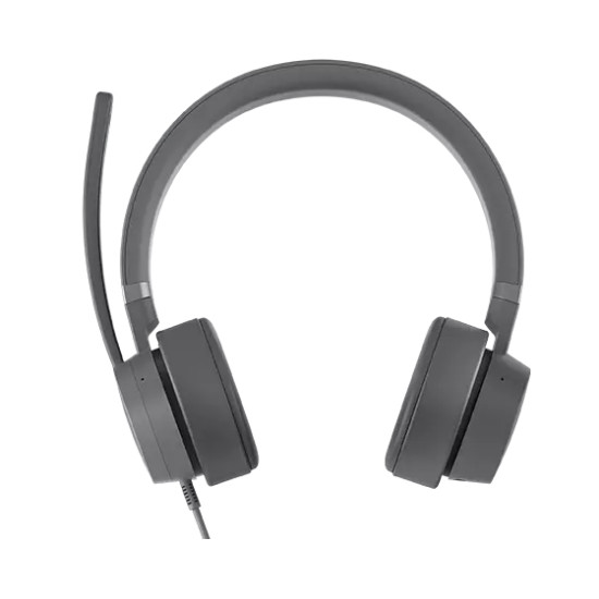 Lenovo GXD1C99243 headphones/headset Wired Head-band Calls/Music USB Type-C Grey