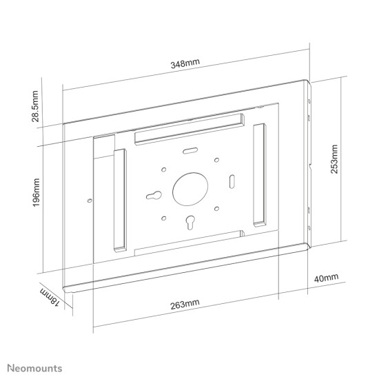 Neomounts wall mount tablet holder