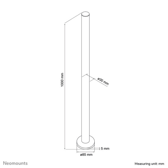 Neomounts extension pole desk mount