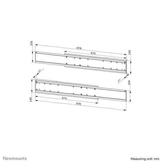 Neomounts dual screen adapter