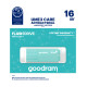 Goodram USB 3.0 UME3 CARE USB flash drive 16 GB USB Type-A 3.2 Gen 1 (3.1 Gen 1) Turquoise