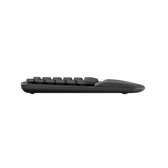 Logitech Wave Keys keyboard Office RF Wireless + Bluetooth QWERTY Danish, Finnish, Norwegian, Swedish Graphite