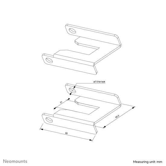 Neomounts caster brake lock