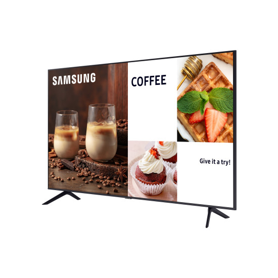 Samsung BE43C-H Digital signage flat panel 109.2 cm (43") LED Wi-Fi 4K Ultra HD Black Built-in processor Tizen