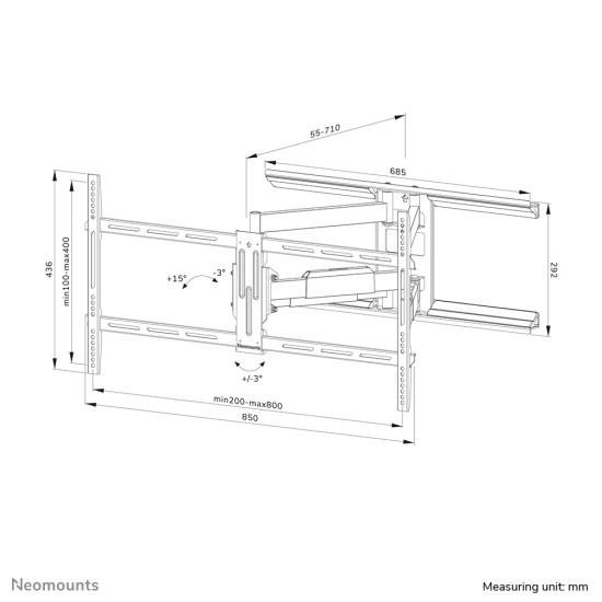 Neomounts tv wall mount